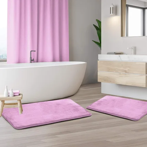 Vista 34 de Clara Clark Alfombra de Baño 24" x 17" - Alfombras de Baño, Tapete de Baño de Espuma Viscoelástica, Afelpado, Acogedor, Ultra Suave, Antideslizante