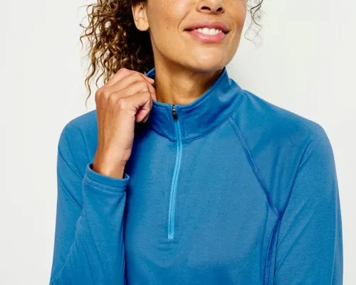 Vista 5 de Orvis Camiseta Drirelease de manga larga con cremallera corta para mujer