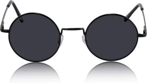 Vista 7 de Lentes de sol Sunny Pro retro, redondos, pequeños, con color, lente hippie estilo John Lennon