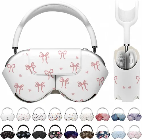 Vista 37 de Maxjoy para Apple Airpods Max Funda inteligente de cubierta, Accesorios de cubierta protectora de cuero PU suave para Airpod Max con modo de sueño