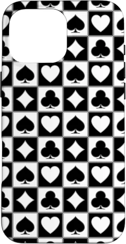 Vista 19 de Playing Card Suit, Hearts, Spades, Diamonds, Clubs, Poker Case for iPhone 17