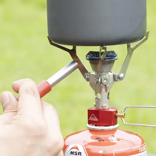 Vista 3 de MSR Encendedor piezoeléctrico para estufas de recipiente, rojo