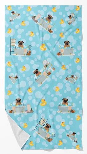 Vista 19 de Caroline's Treasures WDK5738BTLG Airedale - Toalla de baño grande para bañera