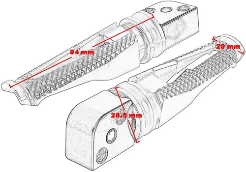 Vista 7 de Para Kawasaki Z800 2013-2016 para ZX6R 2005-2018 Reposapiés de motocicleta Clavijas CNC Aluminio Accesorios de motocicleta para Z900 2017-2018