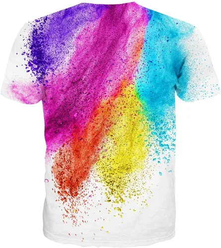 Vista 2 de YAJOOEY Camisas para hombre y mujer, camiseta estampada en 3D, unisex, casual, manga corta, camisetas para adultos