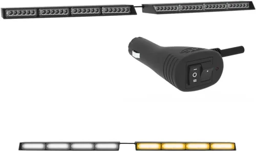 Vista 11 de Raptor-X Elite Striker-TIR - Barra de luz LED para visera interior (ámbar)