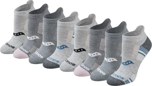 Vista 7 de Saucony Women's RunDry Performance Heel Tab Athletic Socks, Available in S-L (8, 16, 24 Pairs)