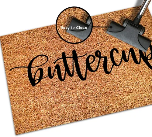 Vista 8 de SILYHEART The Violence of The Wicked Will Drag Them Away Coir Mat Doormats Motivational Quote Rustic Weather Resistant Non Slip Mat for Front Porch