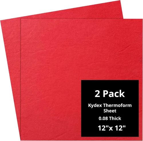 Vista 102 de Kydex Sheets - Solid Color DIY Kit for Crafting Holsters, Sheaths, and Mag Pouches - (8x8, 8x12, 12x12), Premium Thermoform Sheets - Thick, Durable