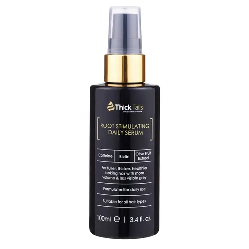 Vista 10 de ThickTails Suero de crecimiento del cabello para hombres para adelgazar el cabello Suero sin enjuague para raíces y cuero cabelludo con cafeína