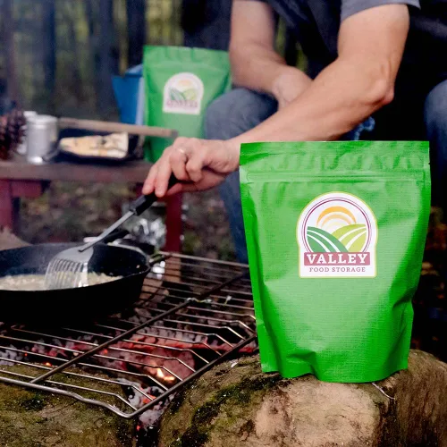 Vista 7 de Cubos de 68 porciones de carne de res y arroz liofilizados Suministro de alimentos de emergencia premium, contiene 924 g de proteína Alimentos