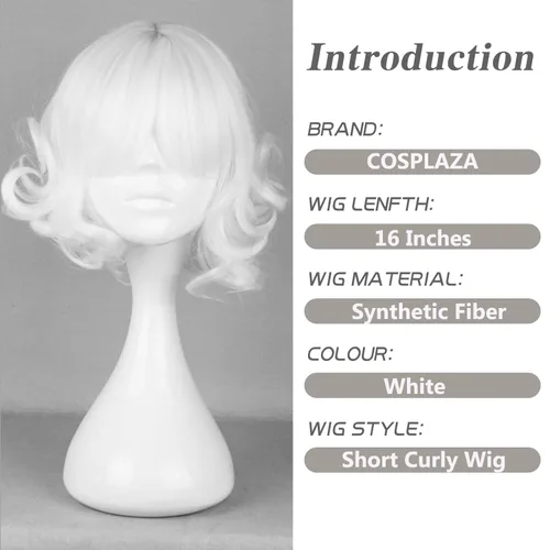 Vista 43 de COSPLAZA Cosplay Pelucas Moda Corto Azul Anime Cabello Elegante Mujer Fiesta Peluca