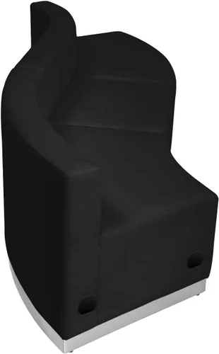 Vista 3 de Flash Furniture Hercules LeatherSoft - Juego de recepción, color negro, 3 piezas Construcción duradera, uso comercial