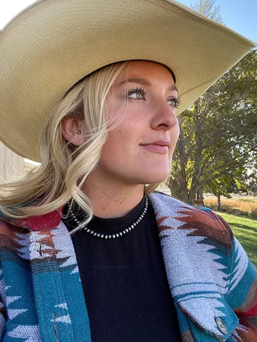 Vista 20 de Western Jewelry Navajo Pearl Necklace for Women Handmade Long Boho Turquoise Pearls Layered Necklaces for Cowgirls