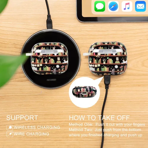 Vista 5 de Funda para AirPods de 3ª generación, funda para Airpod de 3ª generación 2021 para niños, mujeres y hombres, funda protectora rígida para AirPods 3ª