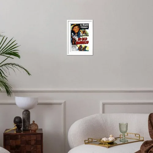 Vista 3 de ART Wall Art Print IN OLD AMARILLO, US poster, from left: Estelita Rodriguez, Roy Rogers, 1951 on White Frame, 16" x 22