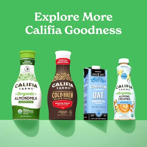 Vista 6 de Califia Farms - Leche de coco orgánica, 32 oz (paquete de 6), sin lácteos, vegana, base vegetal, vegana, sin gluten, sin transgénicos, USDA orgánica