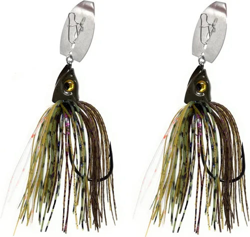 Vista 10 de Reaction Tackle Tungsten Bladed Jig Heads - Swimbait Fishing Jigs for Large and Smallmouth Bass, Trout, Walleye - Bass Fishing Lures Make a Chatter