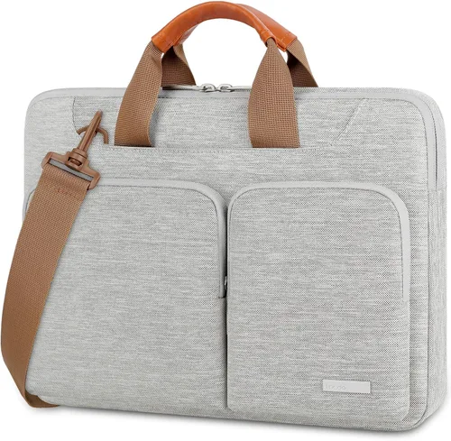 Vista 9 de Lacdo Funda protectora 360º para laptop con correa para el hombro