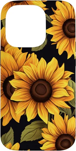 Vista 17 de Aesthetic Sunflowers Funda con diseño de flores silvestres para iPhone 17