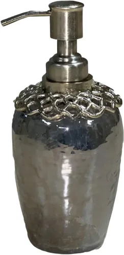 Vista 5 de Decozen Dispensador de jabón – Latón y vidrio acabado dorado recargable jabón líquido y loción, dispensador de bomba de jabón para decoración