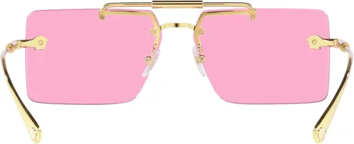 Vista 4 de Versace Gafas de sol para mujer marco dorado lentes fucsia 2362in