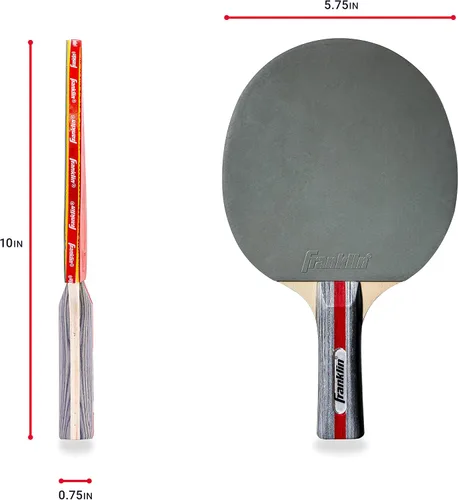 Vista 2 de Franklin Sports Paletas de tenis de mesa - Pala de goma - Pala de ping pong