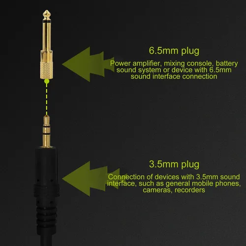 Vista 4 de Micrófono de condensador XLR profesional, micrófono de grabación de estudio de mini escopeta cardioide, micrófono dual de doble pastilla