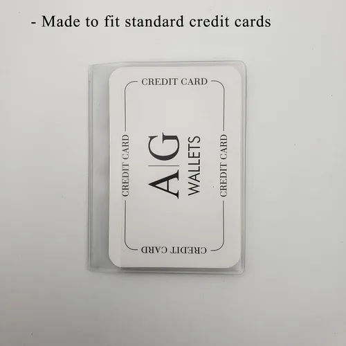 Vista 4 de Juego de 2 insertos transparentes de alta calidad para cartera de AG Wallets, Trifold, Billetera triple