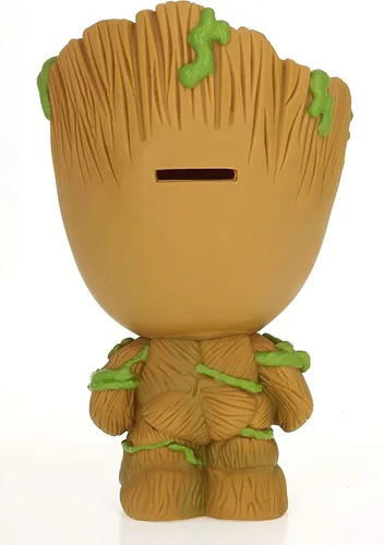 Vista 3 de Marvel Groot - Banco de monedas de PVC, 8.5 pulgadas