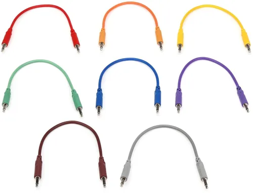 Vista 2 de Hosa CMM-890 Eurorack - Cables de conexión (8 unidades, 3 pies, varios colores)