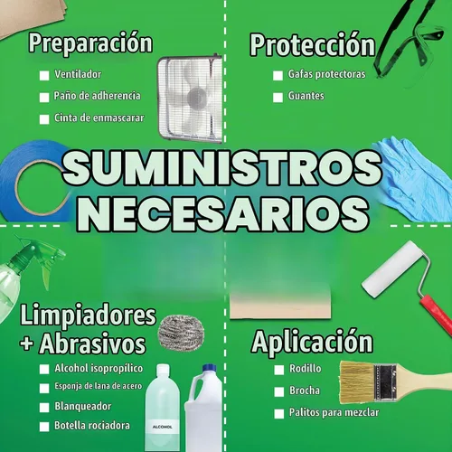 Vista 10 de Rust-Oleum - Kit de reacabado de 2 partes de niebla costera satinada