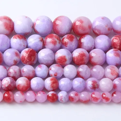 Vista 15 de 88 cuentas de piedra natural africana de piedra de sangre para hacer joyas y pulseras