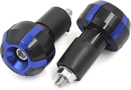 Vista 2 de uxcell 2 unids aleación de aluminio deslizante mango barra mano agarre extremo tapa para motocicleta
