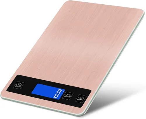 Vista 9 de Báscula digital de cocina, báscula de cocina recargable de acero inoxidable de 11.0 lbs/11 libras, de alta precisión, sensor táctil, pantalla LCD