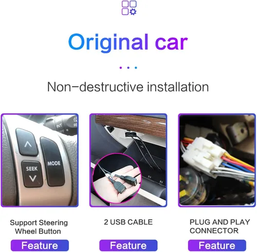 Vista 4 de 9 pulgadas Android 9.0 IPS pantalla coche estéreo radio navegación GPS para Isuzu DMAX 2007-2011 unidad principal Bluetooth reproductor multimedia
