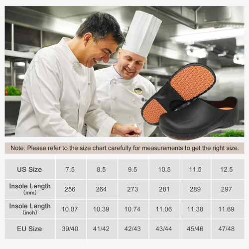 Vista 2 de Zapatos de chef antideslizantes para hombres zapatos profesionales antideslizantes impermeables para enfermeras para cocina restaurante hospital