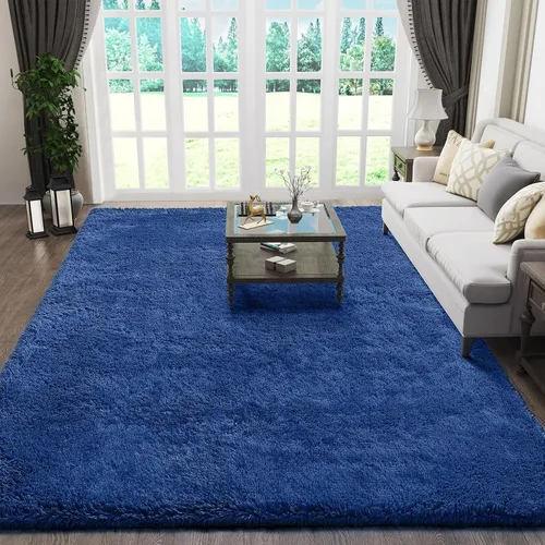 Vista 38 de Ophanie - Alfombras para sala de estar, antideslizante y suave, de felpa grandes y peludas para dormitorio, peludas para niños y niñas, decoración