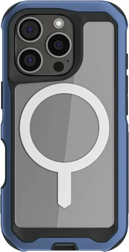 Vista 11 de Ghostek ATOMIC - Funda delgada para Galaxy S21 con parachoques de metal de aluminio y diseño trasero transparente, protección resistente que absorbe