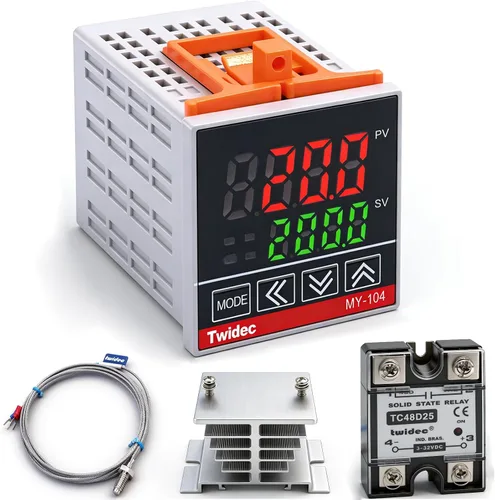 Vista 11 de Twidec /Display PID Controladores de temperatura Termostato Caja 1000W 10A 110V Temperatura Temperatura Control Caja con Relé de estado Sólido SSR
