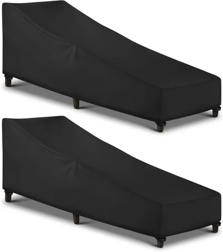 Vista 10 de SunPatio Funda para tumbona impermeable al aire libre, 80 pulgadas de largo Beige y Oliva