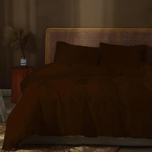 Vista 14 de Juego de funda de edredón de 3 piezas con 2 fundas de almohada, 100% algodón, funda de edredón extra larga para cama de tamaño individual/individual