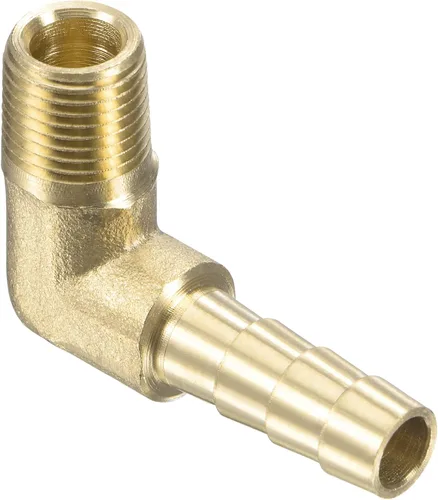Vista 11 de M METERXITY Accesorios de púas de manguera de latón - Codo de 90 grados Conector de tubo de latón de 1/4 de pulgada Aplicar al gas de agua