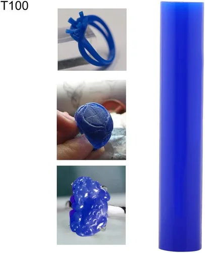 Vista 5 de Tubo de anillo de cera para tallar anillos duros, herramienta de tubo de escultura tallada para hacer joyas, fundición de cera para hacer anillos