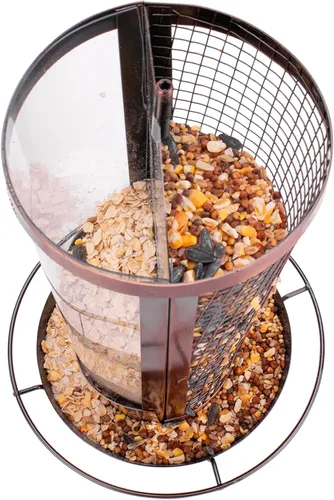 Vista 4 de Bliss Hammocks BBF-131 - Comedero para pájaros 2 en 1, cobre antiguo