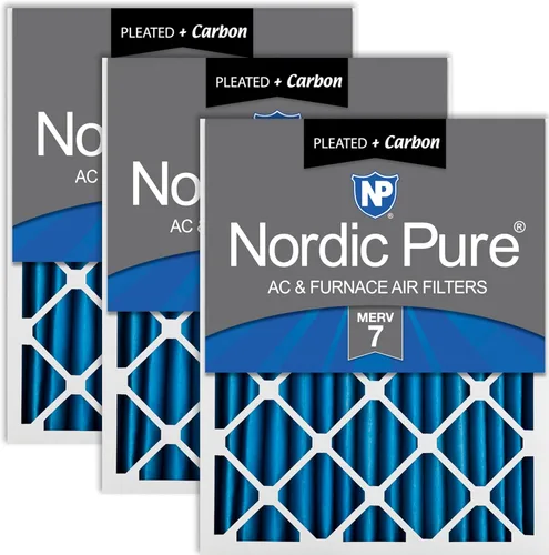 Vista 29 de Nordic Pure Filtros de aire MERV 7 plisados de 14 x 20 x 2 (13 1/2 x 19 1/2 x 1 3/4), paquete de 3 filtros de aire plisados MERV 7