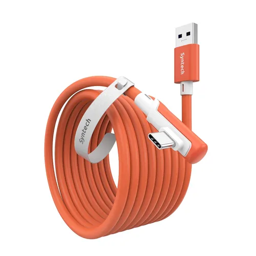 Vista 12 de Syntech Link Cable 10 FT Compatible with Oculus/Meta Quest 3/Meta Quest 3S, Quest2/Pro/Pico 4/Ultra Accessories and PC/SteamVR, High Speed PC Data
