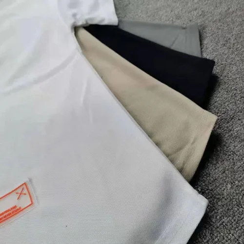 Vista 6 de Camiseta de entrenamiento de gimnasio para hombre, camisas musculares de secado rápido, ajuste holgado, camiseta atlética de manga corta para correr