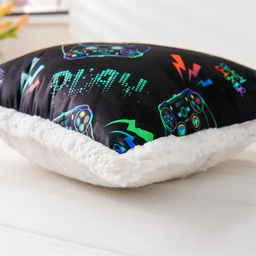 Vista 7 de Aimuan - Almohada de Respaldo para Niños para Jugar, Leer y Ver TV, Almohada de Cuña para Cama, Almohada de Respaldo con Brazos, Soporte de Espalda