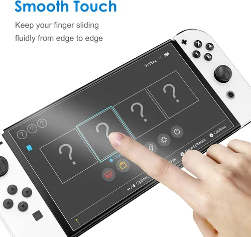 Vista 3 de JETech Screen Protector Compatible with Nintendo Switch (OLED Model) 7-Inch 2021 Release, Tempered Glass Film, 2-Pack